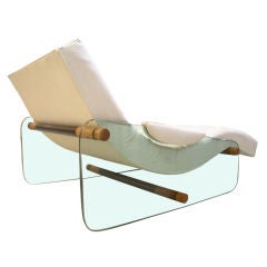 Mid Century Modern Glass Chaise- Craft Associates