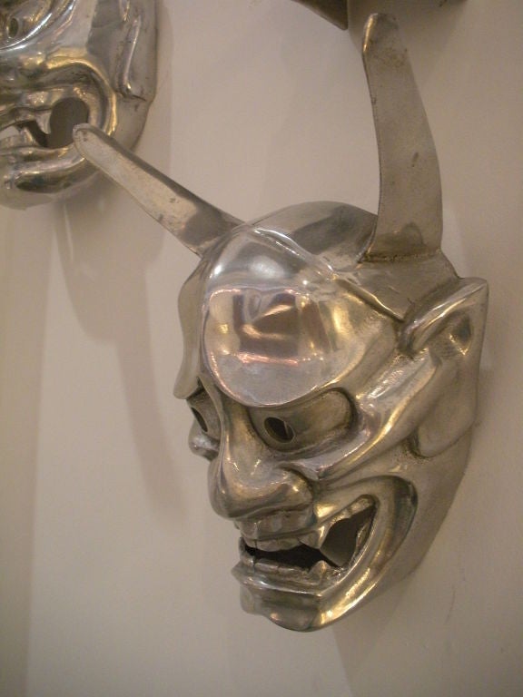 Group of Five Arthur Court Funny Face Wall Sculptures