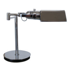 Walter Von Nesson Chrome Adjustable Desk Lamp