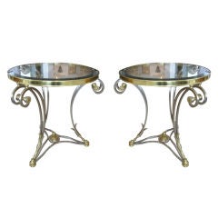 Pair of Neoclassical  Jansen Style Side Tables