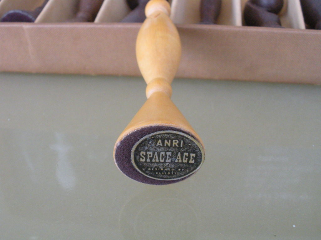 Italian Arthur Elliot for ANRI Mod Mid Century Chess Set