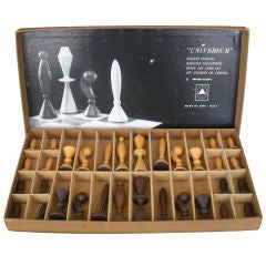 Arthur Elliot for ANRI Mod Mid Century Chess Set