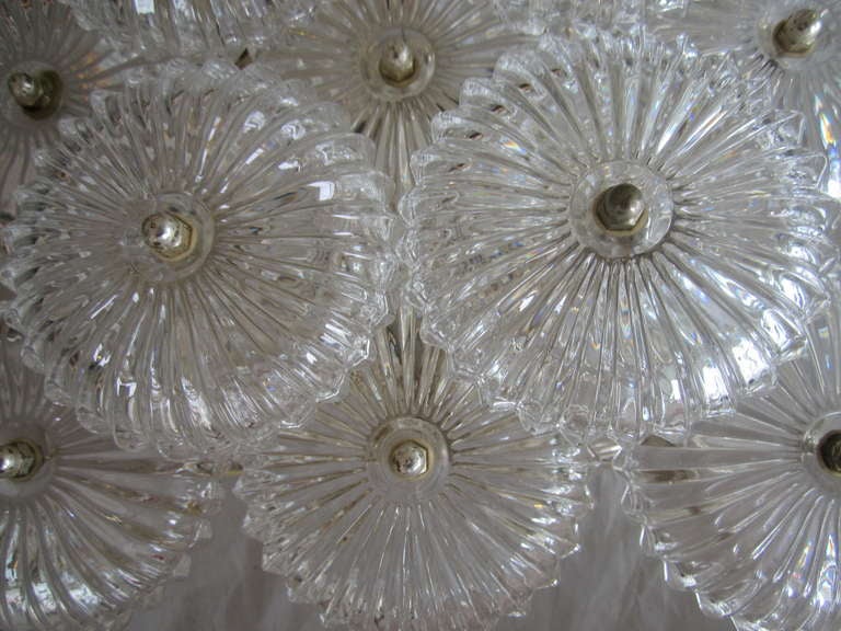 European Glass Flush Mount Light Fixture- Four Available 1