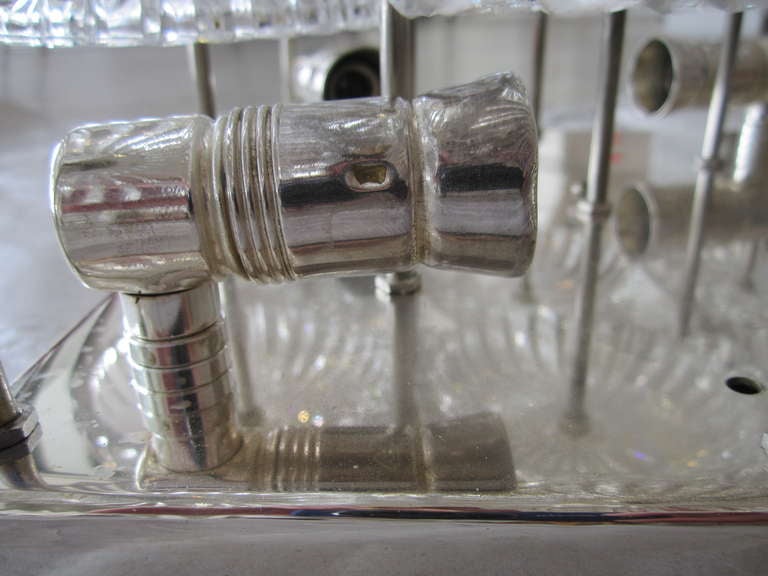 European Glass Flush Mount Light Fixture- Four Available In Excellent Condition In West Palm Beach, FL