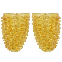 Pair of Murano Glass Wall Sconces by Barovier 9