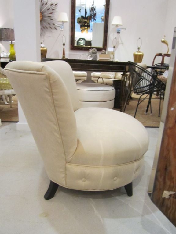 Pair of Art Deco Slipper Chairs 1