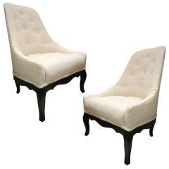 Pair of Vintage Art Deco Style Chairs
