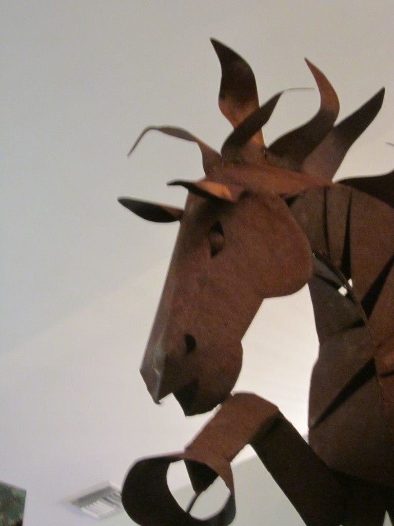 Gigantic Steel Horse Wall Sculpture 2