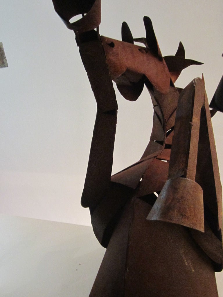 Gigantic Steel Horse Wall Sculpture 3