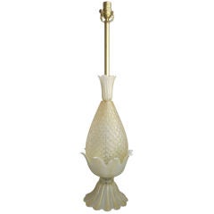 Single Murano Glass Pineapple Lamp- Barovier