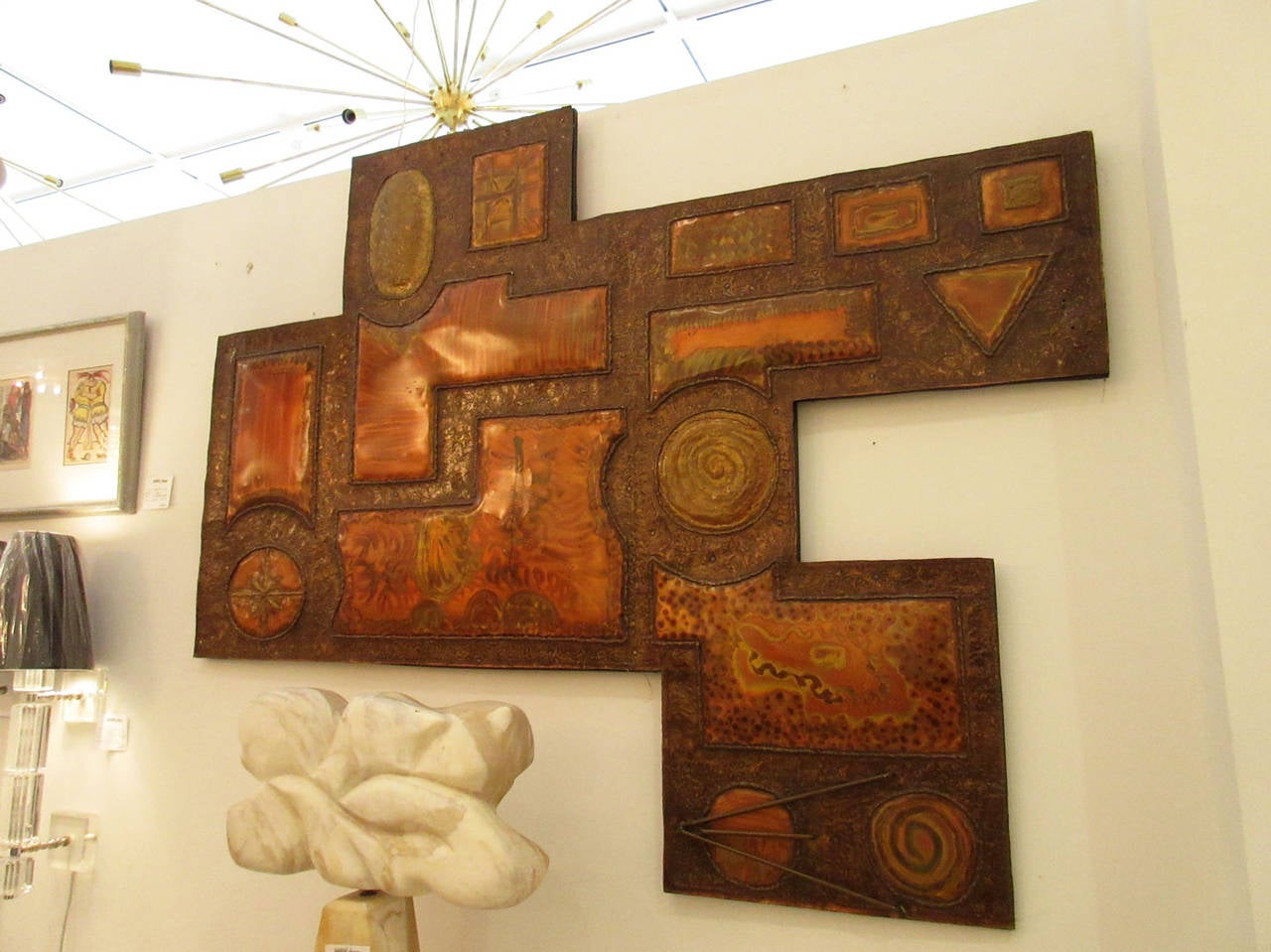 Large Brutalist Wall-Mounted Panel