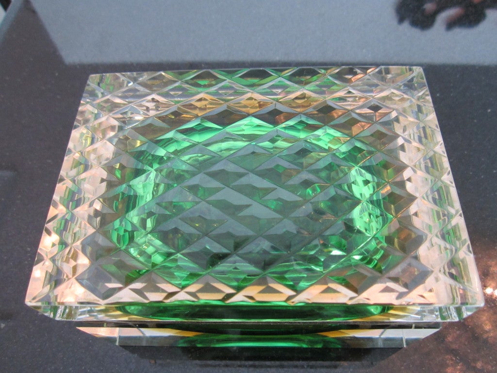 Italian Rare Murano Glass Jewelry Box