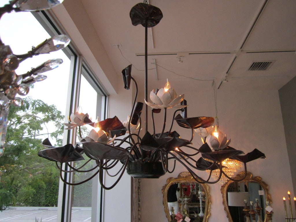 Large Garland Lillypad  Chandelier