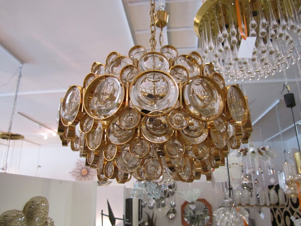 Vintage Gold Plated Light Fixture At 1stdibs