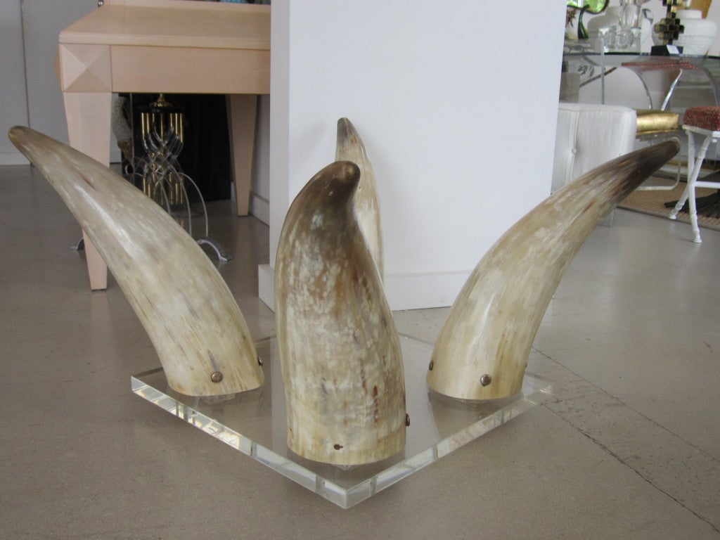 Bull Horn Coffee Table Base at 1stDibs