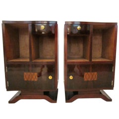 Antique Pair of  Art Deco Bedside Chests- Nightstands