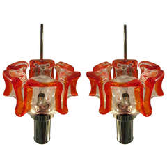 Pair of Vintage Murano Glass Sconces