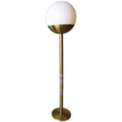 Mid Century Modern Floor Lamp with Murano Glass Ball