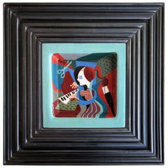 Large Artist Box with Ceramic Imagery 1