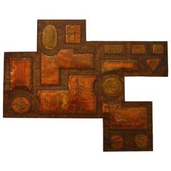 Large Brutalist Wall-Mounted Panel