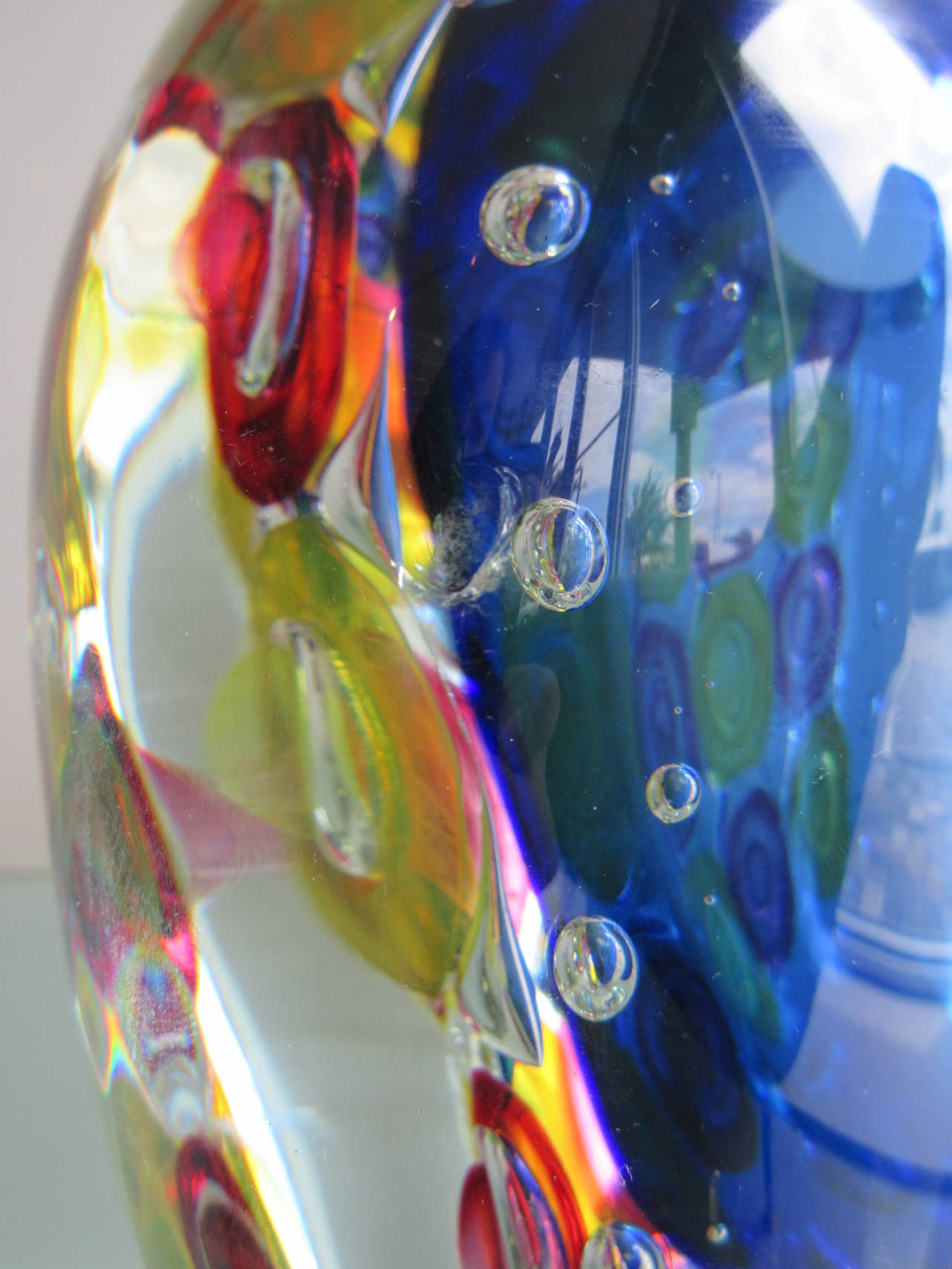 Contemporary Colorful Murano Vase by Schiavon