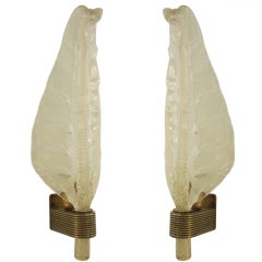 Pair of Murano Glass Sconces - 1940s