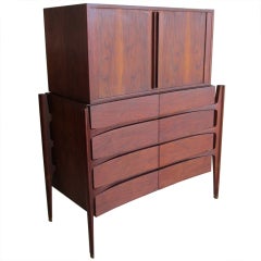 Danish Modern Rosewood Cabinet by Joseph Hinn Danish Modern Rosewood Cabinet by Joseph Hinn
