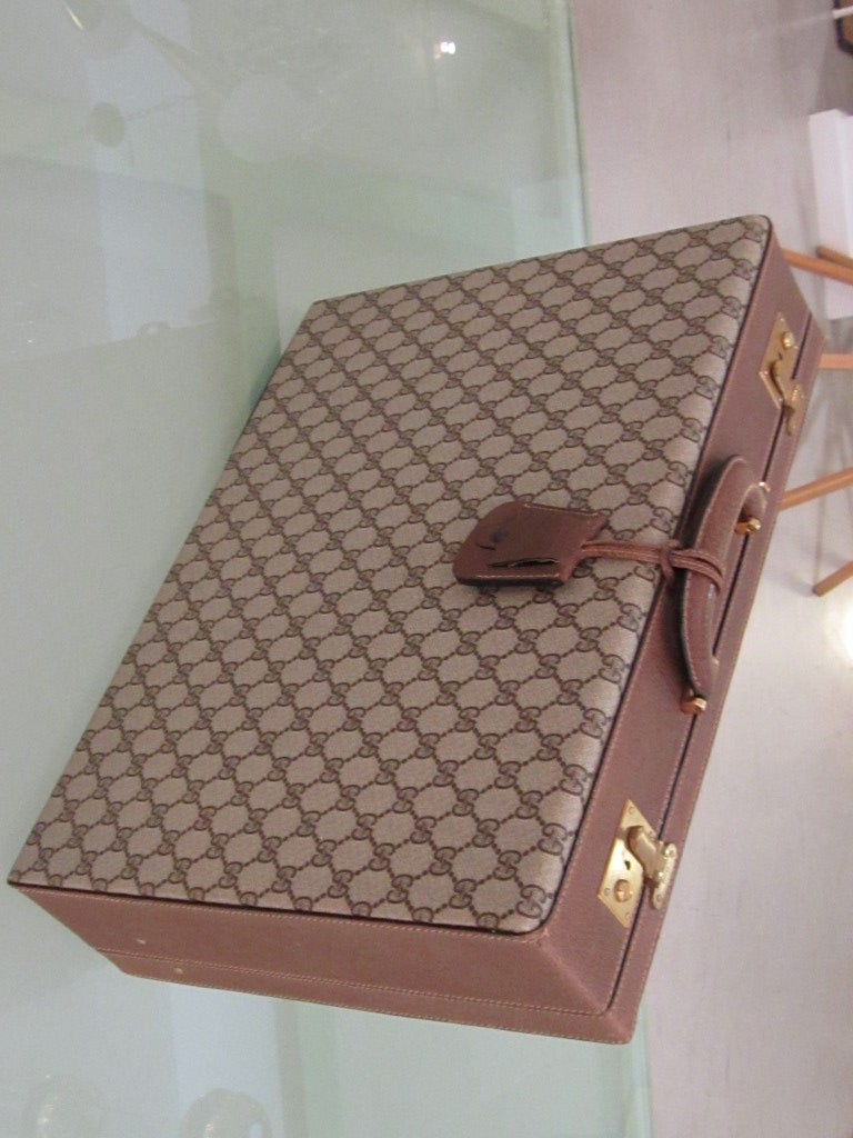 Italian Vintage Gucci  Double G Briefcase