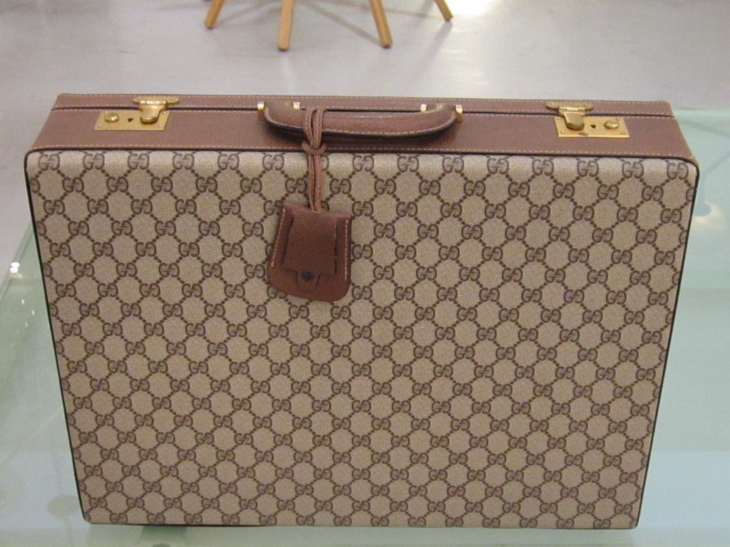 Late 20th Century Vintage Gucci  Double G Briefcase
