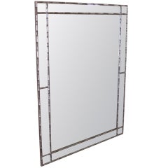 Vintage Italian Faux Bamboo Mirror