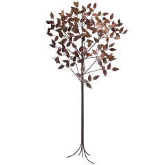 Tall C. Jere Tree Wall Sculpture Signed