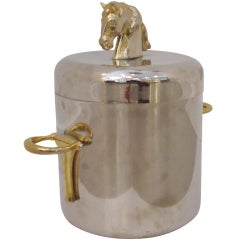 Vintage Equestrian Horse Ice Bucket