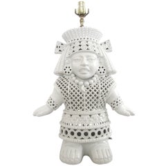White Porcelain Figural Lamp