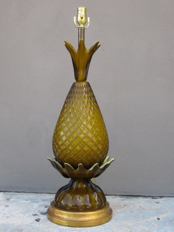 Vintage Murano Pineapple Lamp 4