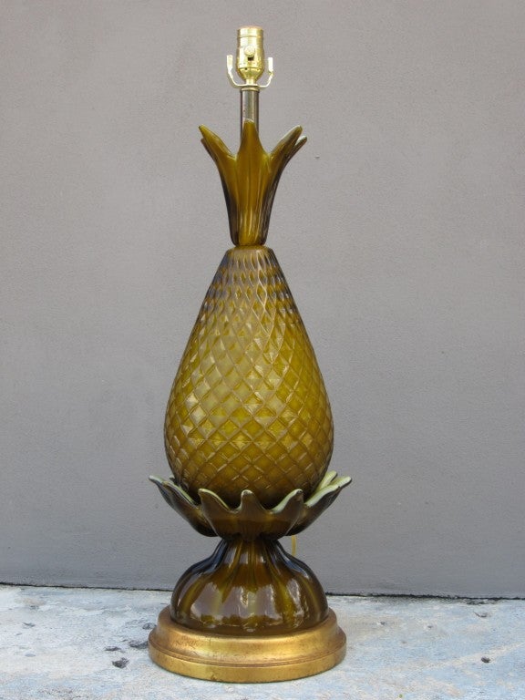Vintage Murano Pineapple Lamp 3