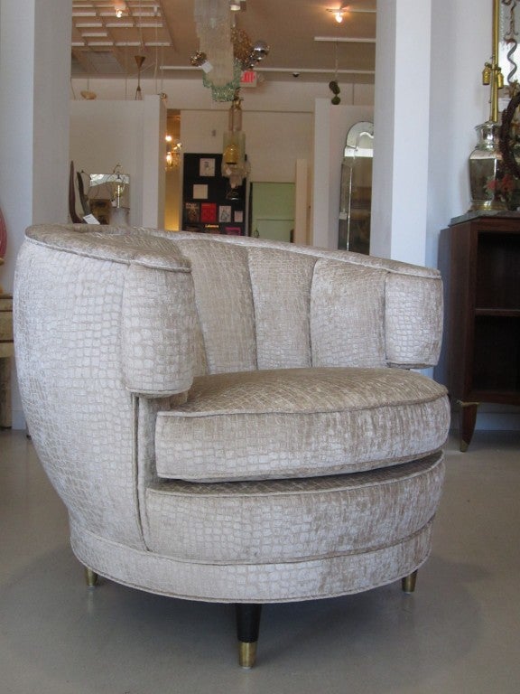 Pair of Vintage Deco Style Armchairs 6