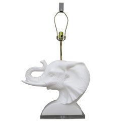 Vintage Single Large Elephant Lamp