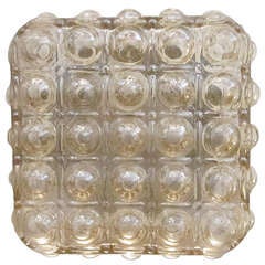 Vintage Square Austrian Glass Flush Mount