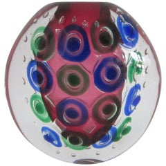 Murano Glass Vase by Luigi Onesto