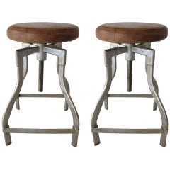 Pair of Industrial Stools 