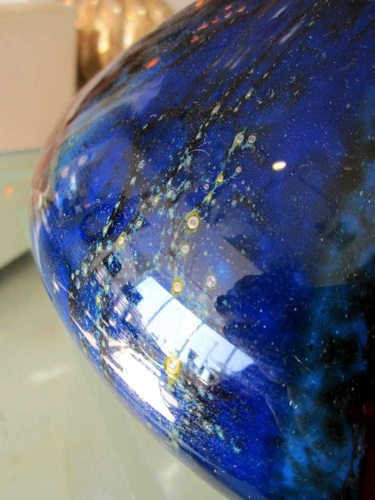 Rare WMF Ikora Blue Table Lamp 1