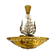 Vintage French Chandelier in the Style of Bagues