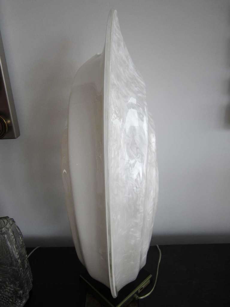 Canadian Large Vintage Rougier Shell Lamp