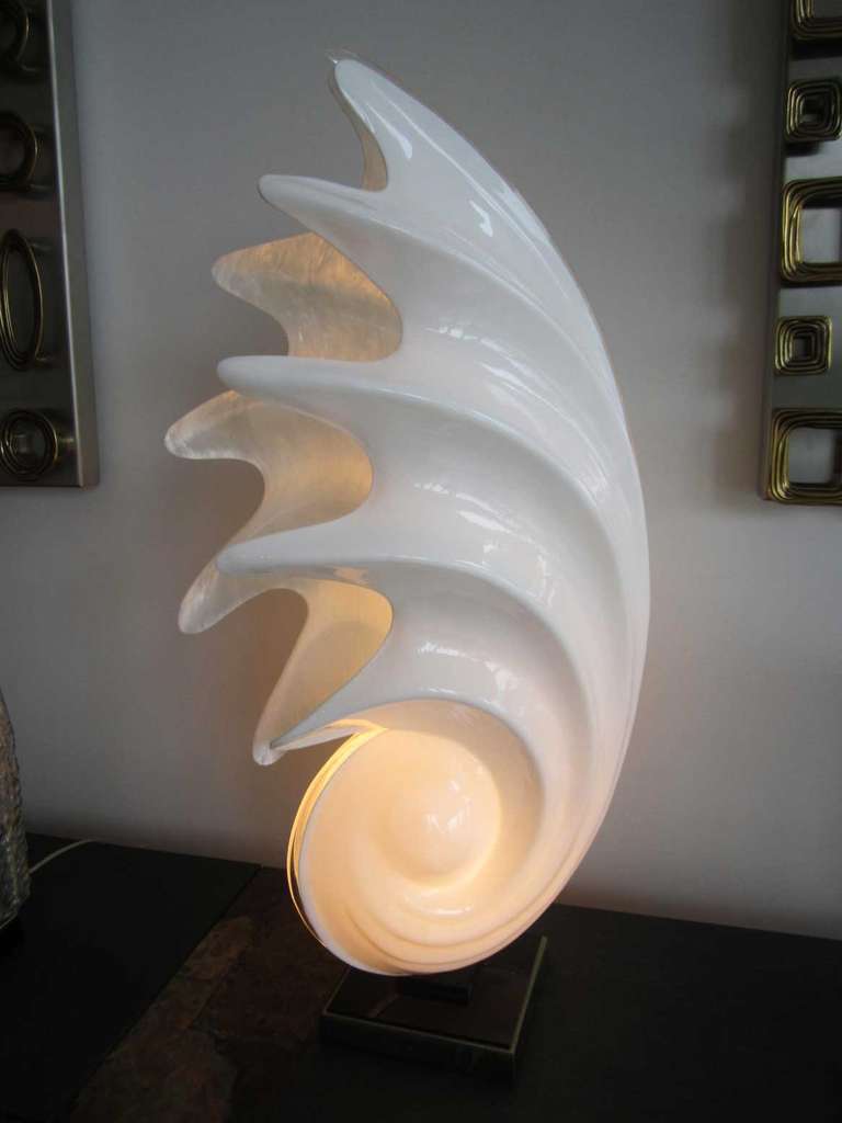 vintage shell lamp