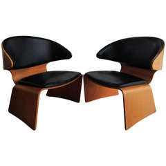 Pair of Bikini Chairs Designed by Hans Olsen for Frem Rojle