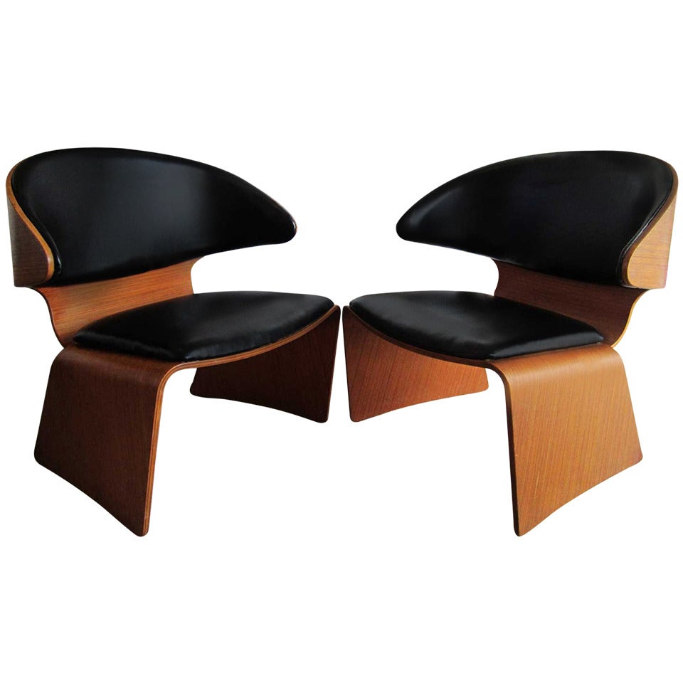 Pair of Bikini Chairs Designed by Hans Olsen for Frem Rojle For Sale