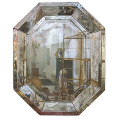 Single Octagonal Venetian Style Mirror