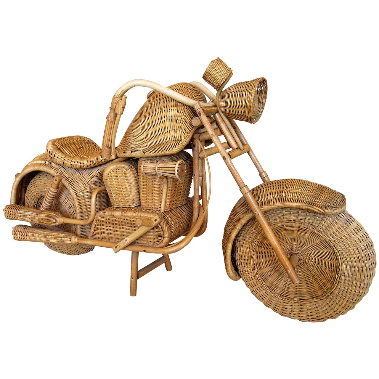 Vintage Wicker Motorcycle