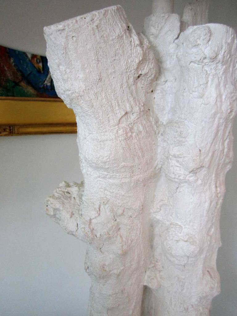 Faux Bois Plaster Lamp by John Dickinson