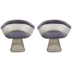 Vintage Pair of Warren Platner for Knoll Armchairs